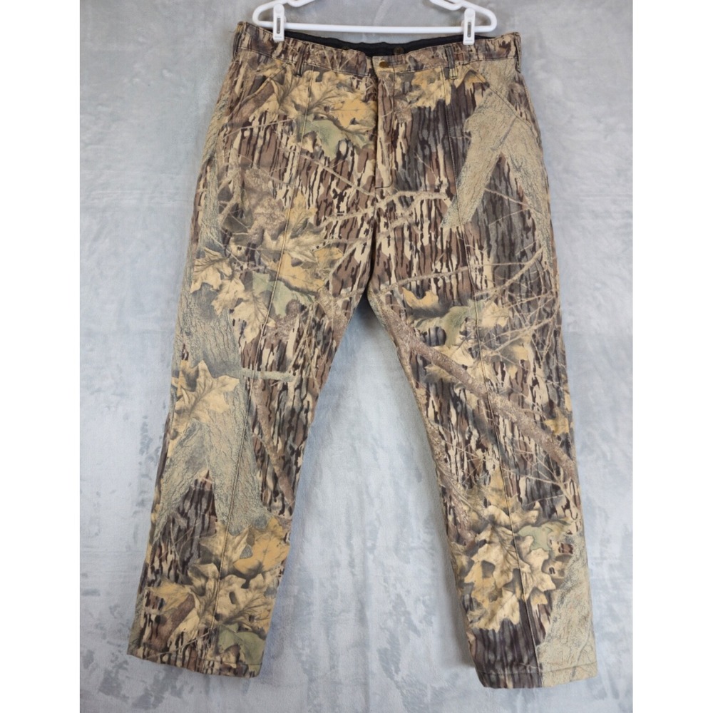 Vtg Cabelas GoreTex Camo Pants Mens 39x29.5 Insulated Hunting Realtree USA Made - Picture 1 of 7